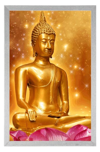 Plakat zlatni Buddha