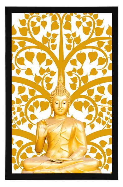 Plakat Buddha s drvom života