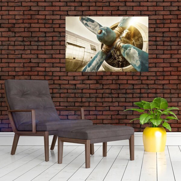 Slika - Propeler starega letala (90x60 cm)