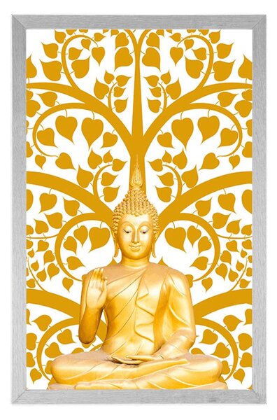 Plakat Buddha s drvom života