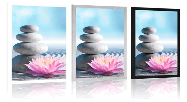 Plakat wellness kamenje