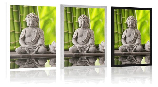 Plakat harmoničan Buddha