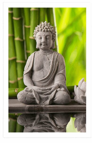 Plakat harmoničan Buddha