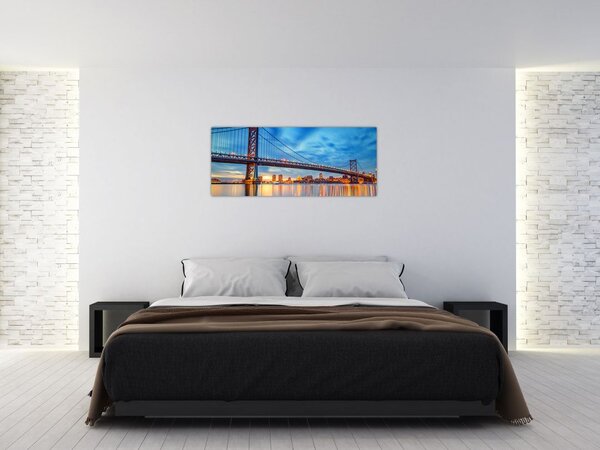 Slika - Most Benjamina Franklina, Philadelphia (120x50 cm)
