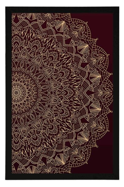 Plakat detaljna ukrasna Mandala