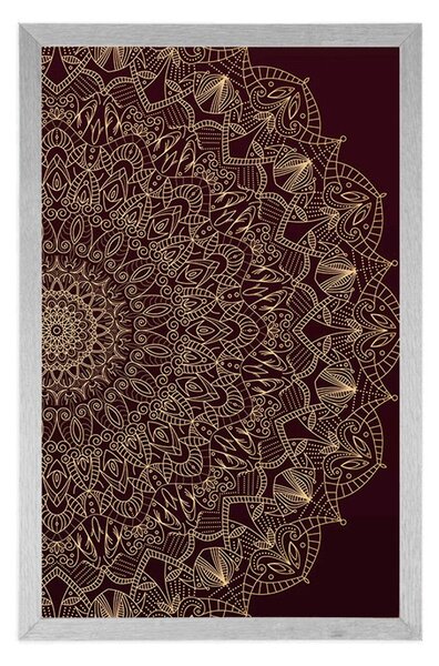 Plakat detaljna ukrasna Mandala
