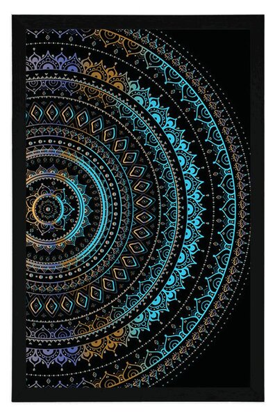 Plakat Mandala s uzorkom sunca