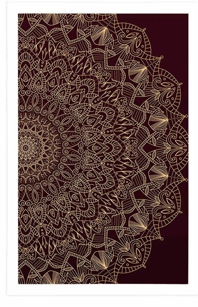 Plakat detaljna ukrasna Mandala
