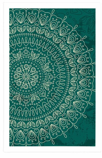 Plakat ručno nacrtana Mandala