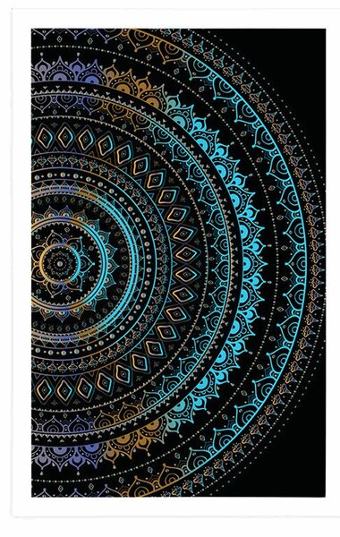 Plakat Mandala s uzorkom sunca