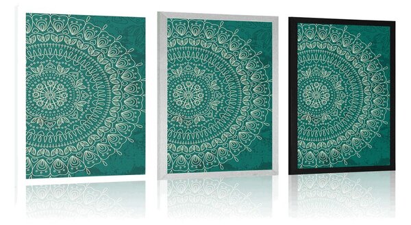 Plakat ručno nacrtana Mandala