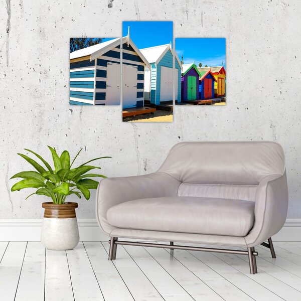 Slika - Brighton Beach, Melbourne, Avstralija (90x60 cm)