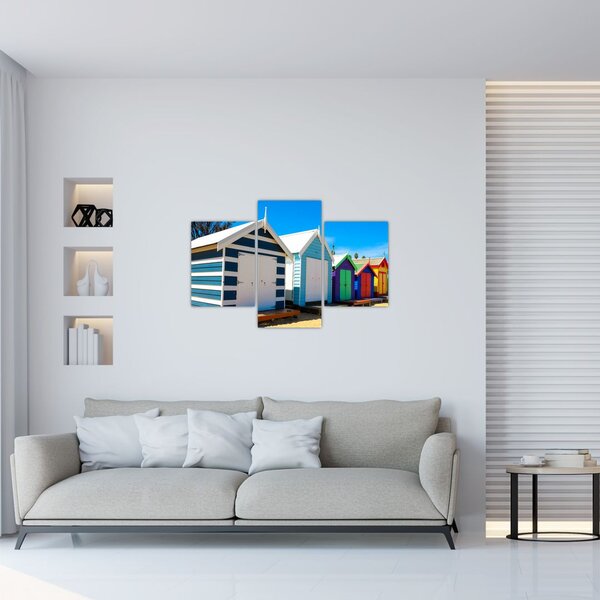 Slika - Brighton Beach, Melbourne, Avstralija (90x60 cm)