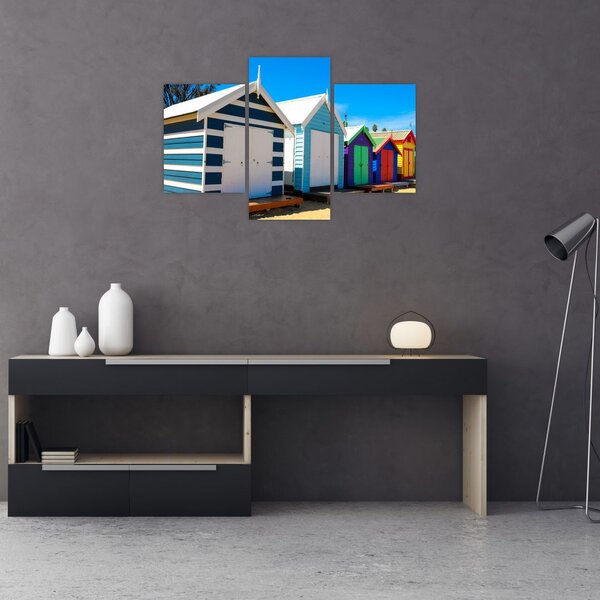 Slika - Brighton Beach, Melbourne, Avstralija (90x60 cm)