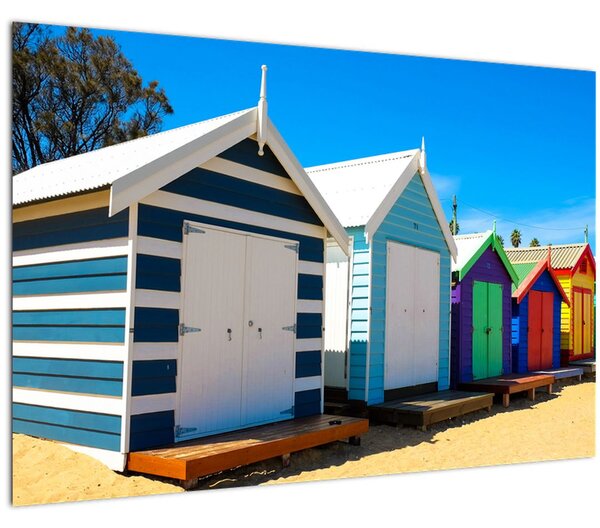 Slika - Brighton Beach, Melbourne, Avstralija (90x60 cm)