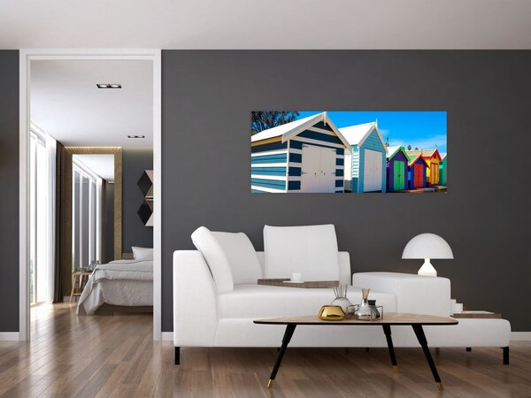 Slika - Brighton Beach, Melbourne, Avstralija (120x50 cm)
