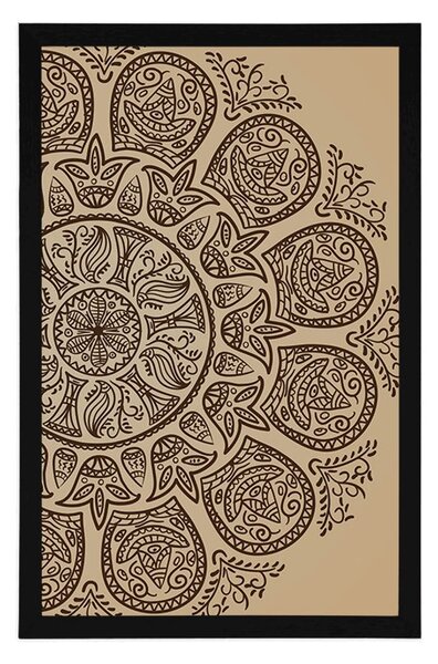 Plakat Mandala s apstraktnim prirodnim uzorkom