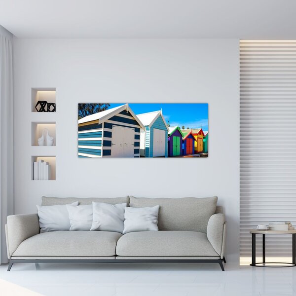 Slika - Brighton Beach, Melbourne, Avstralija (120x50 cm)