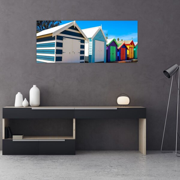 Slika - Brighton Beach, Melbourne, Avstralija (120x50 cm)