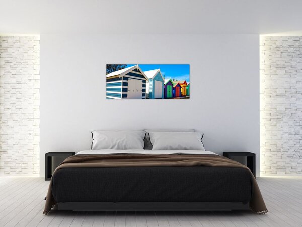 Slika - Brighton Beach, Melbourne, Avstralija (120x50 cm)