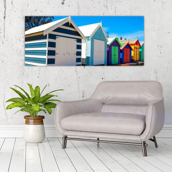 Slika - Brighton Beach, Melbourne, Avstralija (120x50 cm)