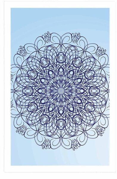 Plakat apstraktna cvjetna Mandala
