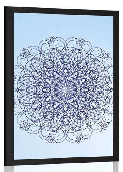 Plakat apstraktna cvjetna Mandala