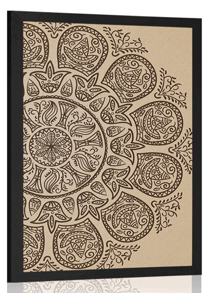 Plakat Mandala s apstraktnim prirodnim uzorkom