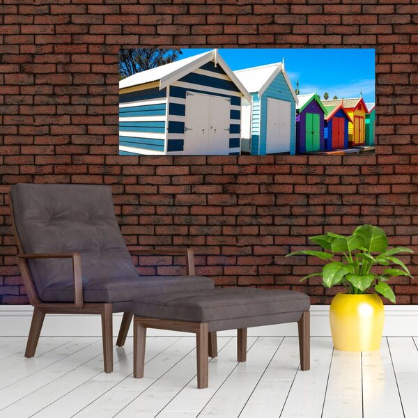 Slika - Brighton Beach, Melbourne, Avstralija (120x50 cm)
