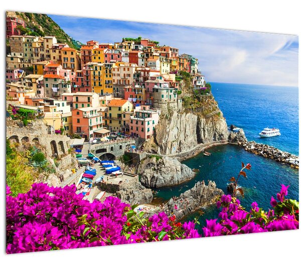 Slika - Italijanska vasica Manarola (90x60 cm)