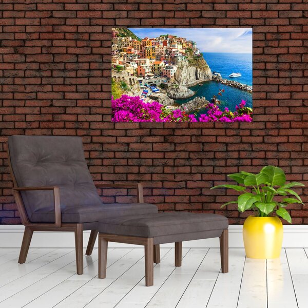 Slika - Italijanska vasica Manarola (90x60 cm)