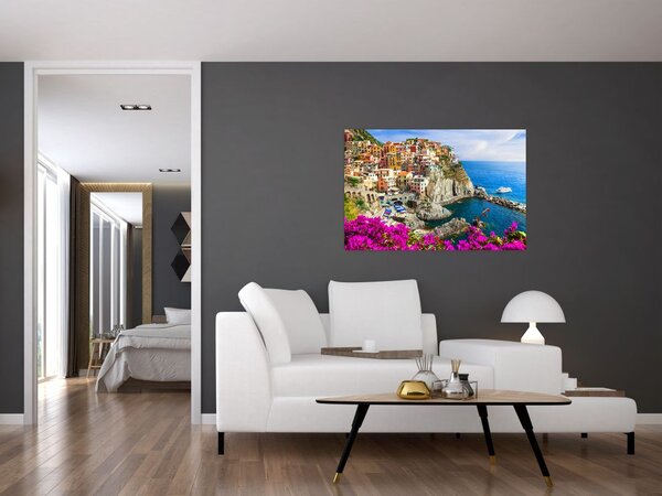 Slika - Italijanska vasica Manarola (90x60 cm)