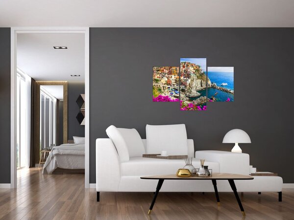 Slika - Italijanska vasica Manarola (90x60 cm)