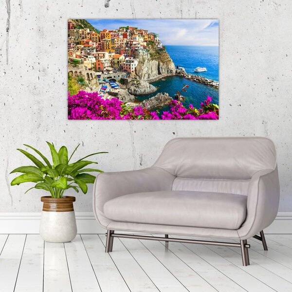 Slika - Italijanska vasica Manarola (90x60 cm)