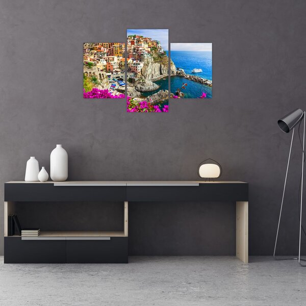 Slika - Italijanska vasica Manarola (90x60 cm)