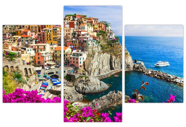 Slika - Italijanska vasica Manarola (90x60 cm)