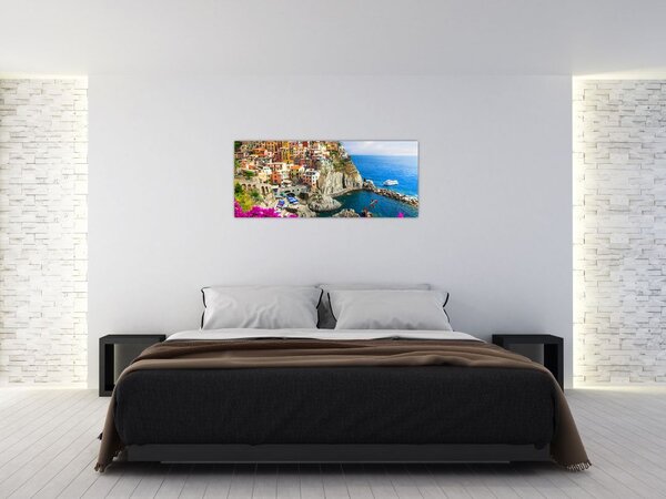 Slika - Italijanska vasica Manarola (120x50 cm)