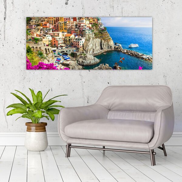 Slika - Italijanska vasica Manarola (120x50 cm)