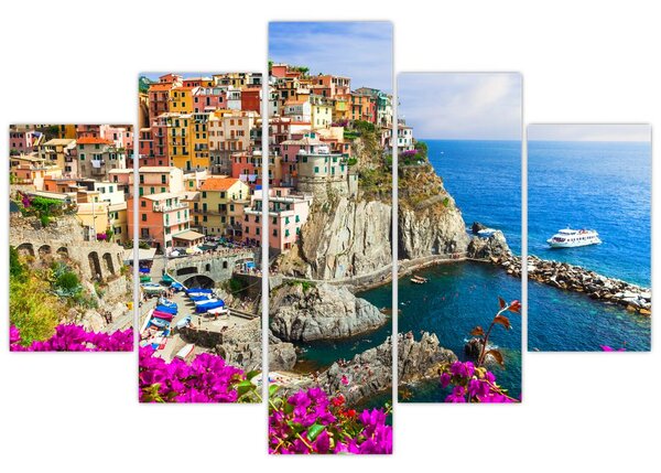Slika - Italijanska vasica Manarola (150x105 cm)