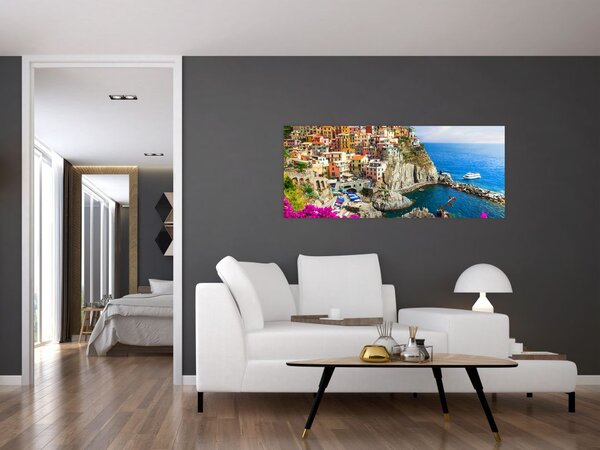 Slika - Italijanska vasica Manarola (120x50 cm)