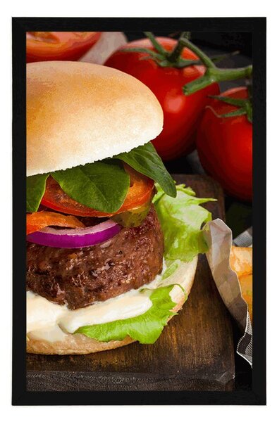 Plakat američki hamburger