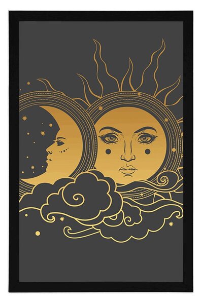 Plakat harmonija sunca i mjeseca