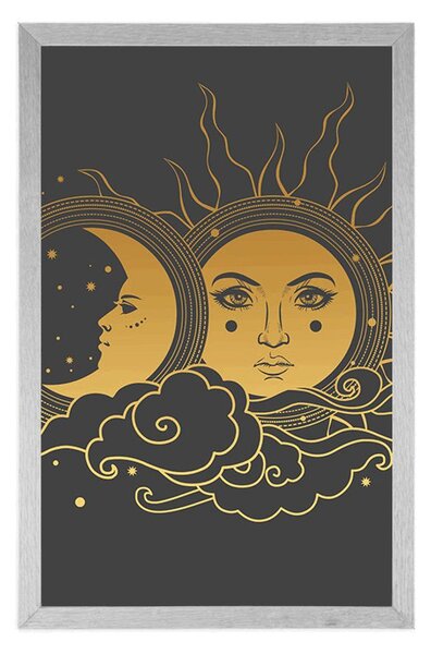 Plakat harmonija sunca i mjeseca