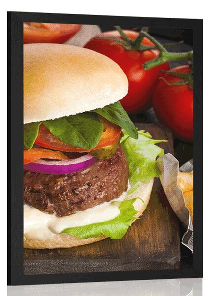 Plakat američki hamburger