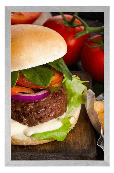 Plakat američki hamburger