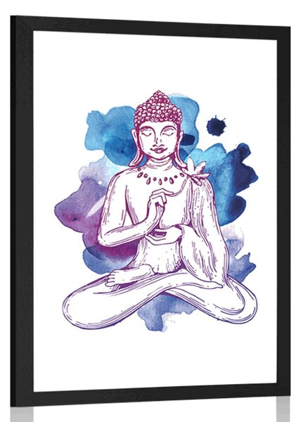 Plakat ilustracija Buddhe