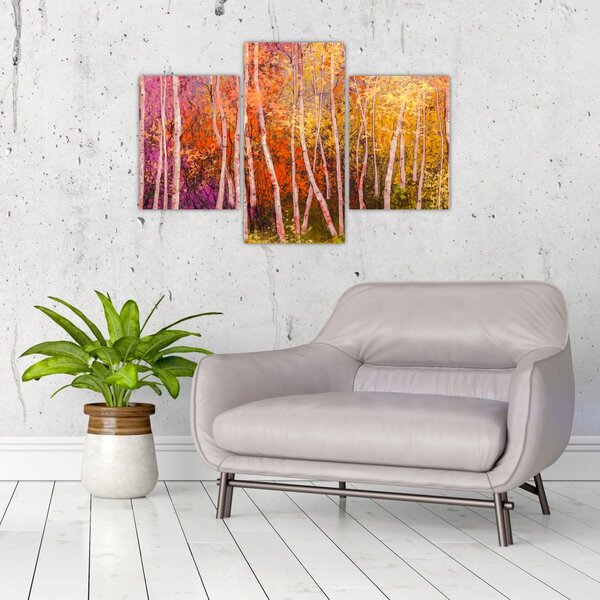 Slika pisanega gozda (90x60 cm)