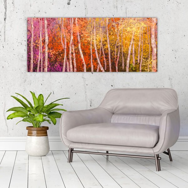 Slika pisanega gozda (120x50 cm)