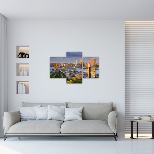 Slika - Obzorje Rotterdama, Nizozemska (90x60 cm)