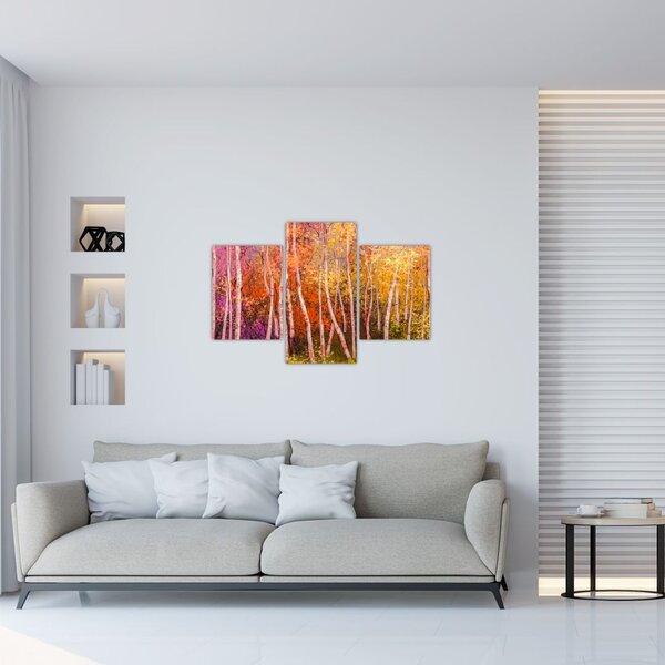 Slika pisanega gozda (90x60 cm)